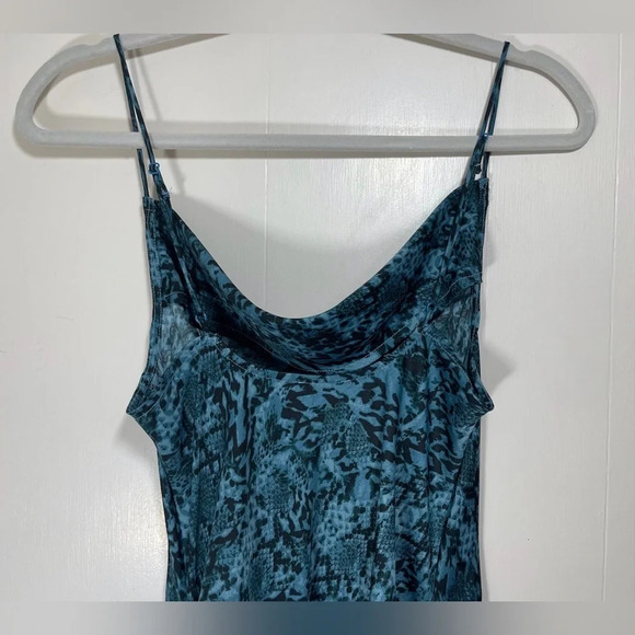 Free People Intimately Day to Night Printed Slip Dress Indigo Combo Size Small - Picture 9 of 15